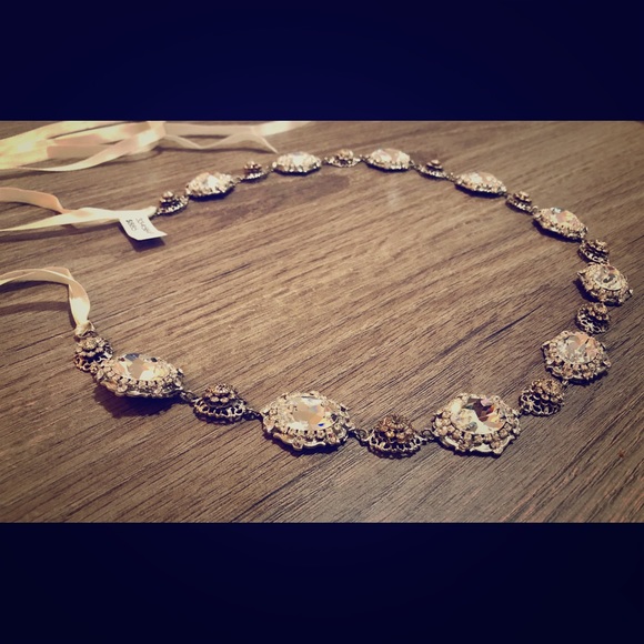 Gorgeous Kleinfeld Bridal Belt/Head Piece! - Picture 1 of 5